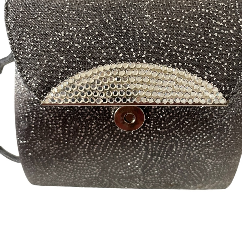 Stuart Weitzman Evening Bag Purse with  Swaroviski Crystals magnetic Clasp